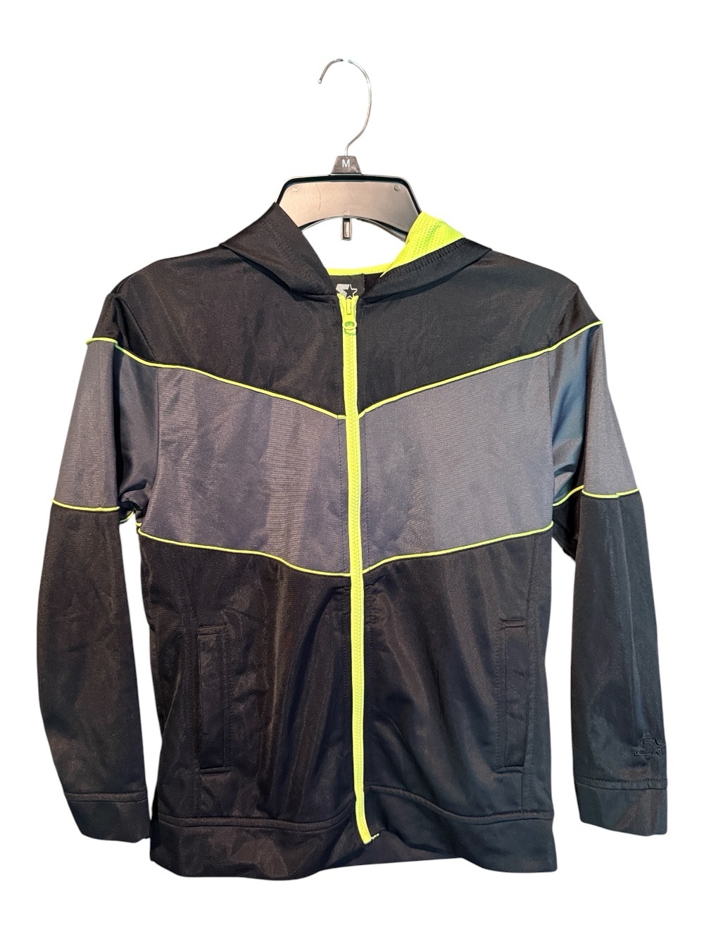 💚💰BOGO FREE STARTER Boys’ or Unisex Full Zip Hooded Performance Jacket L 10-12
